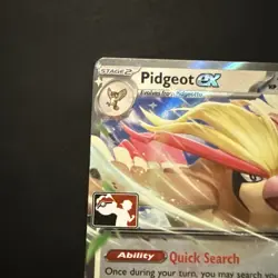 Pidgeot Ex 164/197 Play! Prize Pack Series Stamped Pokemon card - Image 3