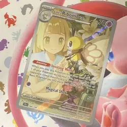 Pokemon TCG Journey Together: Lillie's Ribombee 164/159 Illustration Rare Card - Image 1