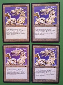 Magic the Gathering MTG Antiquities DRAGON ENGINE X 4 ( 2 LP/EX & 2 MP) C 1994 - Image 1