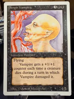 MTG Magic the Gathering Revised Edition Sengir Vampire 1140 - Image 1