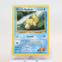 Pokemon TCG - Misty's Psyduck 54/132 Gym Heroes Uncommon WOTC - MP - Image 2