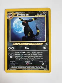 Pokemon Neo Discovery Umbreon Holo 13/75 - RARE - LP - Vintage - Image 1