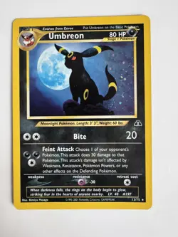 Pokemon Neo Discovery Umbreon Holo 13/75 - RARE - LP - Vintage - Image 3