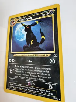 Pokemon Neo Discovery Umbreon Holo 13/75 - RARE - LP - Vintage - Image 4