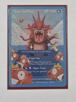 Pokepu S1, 1st Ed. - SR Garr VehMax (Gyarados) - Pokemon Fan Art & Derpy Parody - Image 1