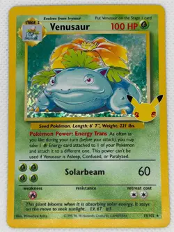 VENUSAUR 15/102 CELEBRATIONS CLASSIC COLLECTION - HOLO RARE - POKEMON TCG NM - Image 1