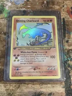 Pokemon Shining Charizard 107/105 1st Edition Secret Rare Custom Made - Image 1