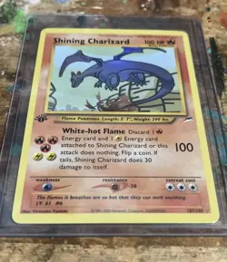 Pokemon Shining Charizard 107/105 1st Edition Secret Rare Custom Made - Image 2