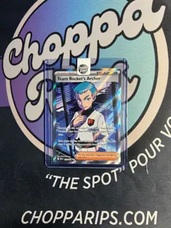 Pokemon Destined Rivals Team Rocket’s Archer Full Art Ultra Rare Holo #223/182 - Image 1