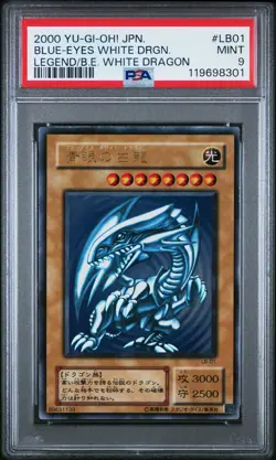 2000 YU-GI-OH! JPN LEGEND OF BLUE EYES WHITE DRAGON BLUE-EYES WHITE DRAGON PSA 9 - Image 1