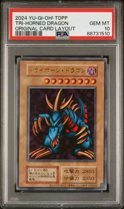 2024 YU-GI-OH! JAPANESE TRI-HORNED DRAGON PSA 10 - Image 1