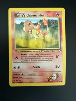 Blaine's Charmander 61/132 Gym Heroes NM Pokemon TCG - Image 1