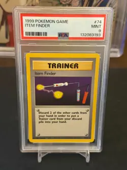 1996 Pokemon Japanese Basic ITEM FINDER #74 PSA 9 - Mint! - Image 1