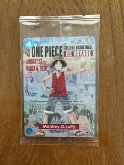 Monkey.D.Luffy (055) (College Basketball US Voyage) P-055 One Piece Promotion... - Image 1