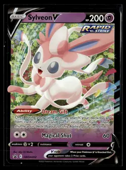 Pokemon TCG SWSH: Sword & Shield Promo Cards #SWSH202 Sylveon V - Image 1