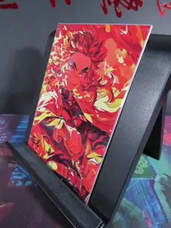 Kyojuro Rengoku EX Gold Metal Demon Slayer Collectible Card NM Anime - Image 2