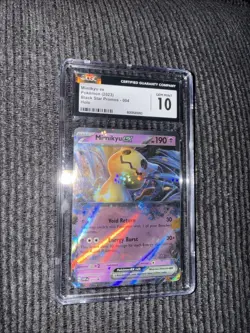 Pokemon Mimikyu ex CGC Gem Mint 10 Holo 004 Black Star Promo 2023 Card - Image 1