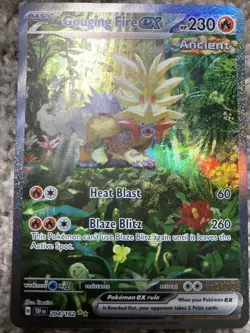 Gouging Fire EX 204/162SV05: Temporal Forces Holo TCG Card - Image 2