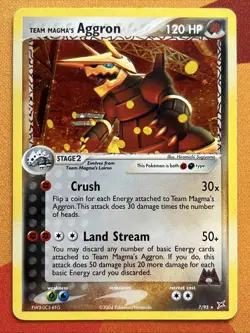 Pokemon Card - Aggron - Holo Rare (7/95) ex Team Magma vs Team Aqua *HP* - Image 1