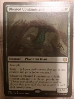 MTG Phyrexia: All Will Be One Bloated Contaminator, Regular Rare Card #159 - Image 1