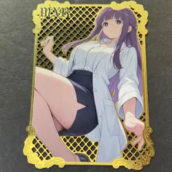 Goddess Story Gold METAL Card - Serial Number #071/100! Frieren **READ** - Image 1