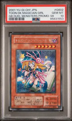 2001 YU-GI-OH! JAPANESE #G602 TOON DARK MAGICIAN GIRL PSA 10 - Image 1