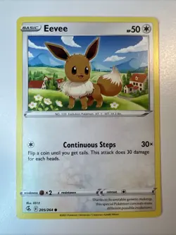Eevee 205/264 Fusion Strike Non-holo Pokemon TCG - Image 1