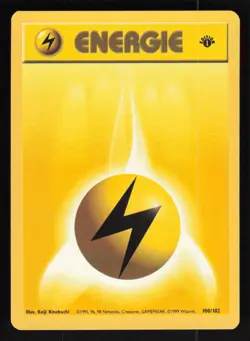 Pokemon Base Set 2 #128/130 Lightning Energy 1st Edition First Card TCCCX - Image 1