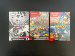 Pokemon Booster Bundle Lot White flare, Surging sparks Mega evolution NEW SEALED - Image 1