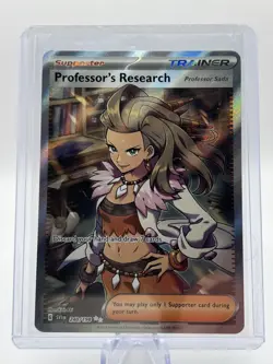 Professor’s Research 240/198 Scarlet & Violet Base Full Art Trainer Pokemon TCG - Image 1
