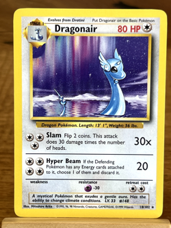Pokemon TCG Dragonair Base Set 18/102 Rare LP - Image 1