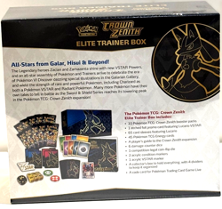 Pokemon TCG: Crown Zenith Elite Trainer Box ETB Factory Sealed NIB - Image 2