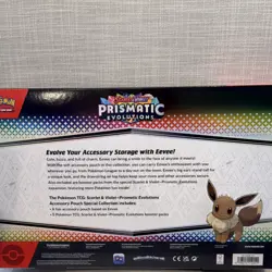 Pokemon Prismatic Evolutions Accessory Pouch Special Collection Box w/ Eevee - Image 2