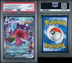 Pokemon Gengar VMAX Alternate Art Secret Rare Holo Fusion Strike 271/264 PSA 8 - Image 3