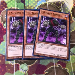 Yu-gi-oh! TCG 3x T.G. Gear Zombie BLC1-EN088 COMMON x3 YUGIOH! NM - Image 1