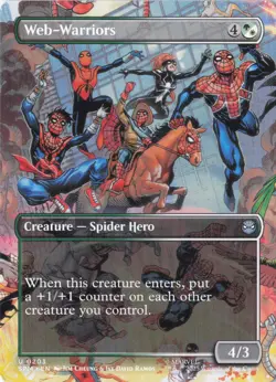 Web-Warriors (Borderless) U Marvel's Spider-Man 203 NM - Image 1
