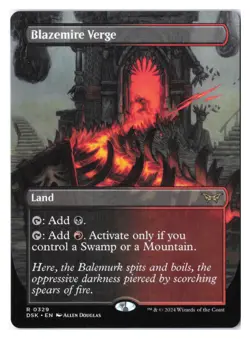 Blazemire Verge (Borderless) R Duskmourn: House of Horror 329 NM - Image 1