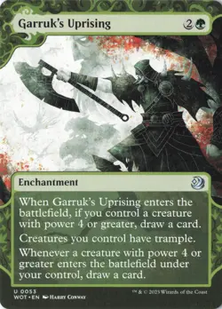 Garruk's Uprising U Wilds of Eldraine: Enchanting Tales 53 NM - Image 1