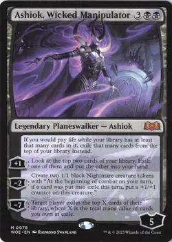 Ashiok, Wicked Manipulator M Wilds of Eldraine 78 NM - Image 1