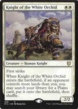 Knight of the White Orchid R Commander: Innistrad: Midnight Hunt 88 NM - Image 1