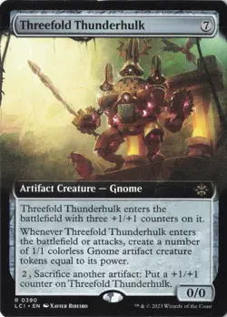 Threefold Thunderhulk (Extended Art) R The Lost Caverns of Ixalan 390 LP - Image 1