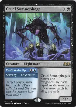 Cruel Somnophage R Wilds of Eldraine 222 NM - Image 1