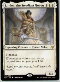 Linden, the Steadfast Queen R Throne of Eldraine 20 Near Mint - Image 1