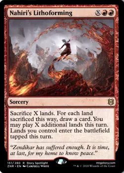 Nahiri's Lithoforming R Zendikar Rising 151 NM - Image 1