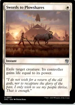 Swords to Plowshares U Commander: Aetherdrift 37 NM - Image 1