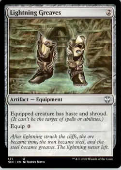 Lightning Greaves U Commander: Streets of New Capenna 371 NM - Image 1