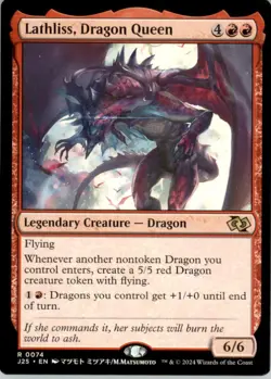 Lathliss, Dragon Queen (Anime) R Foundations Jumpstart 74 NM - Image 1