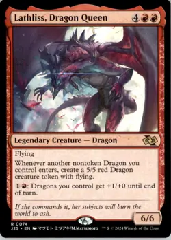 Lathliss, Dragon Queen (Anime) R Foundations Jumpstart 74 NM - Image 1