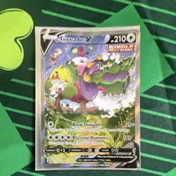 Pokemon Tornadus V Single Strike Full Art Ultra Rare 185/198 Chilling Reign Card - Image 1