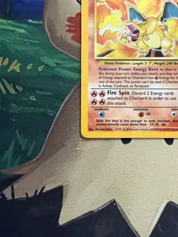 Charizard Holo Base Set Unlimited Edition 4/102 English Pokemon Card - Image 4